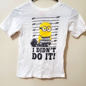 *FREE WITH PURCHASE Kids Despicable Me 3 Minion Short-Sleeve T-Shirt (Size S)